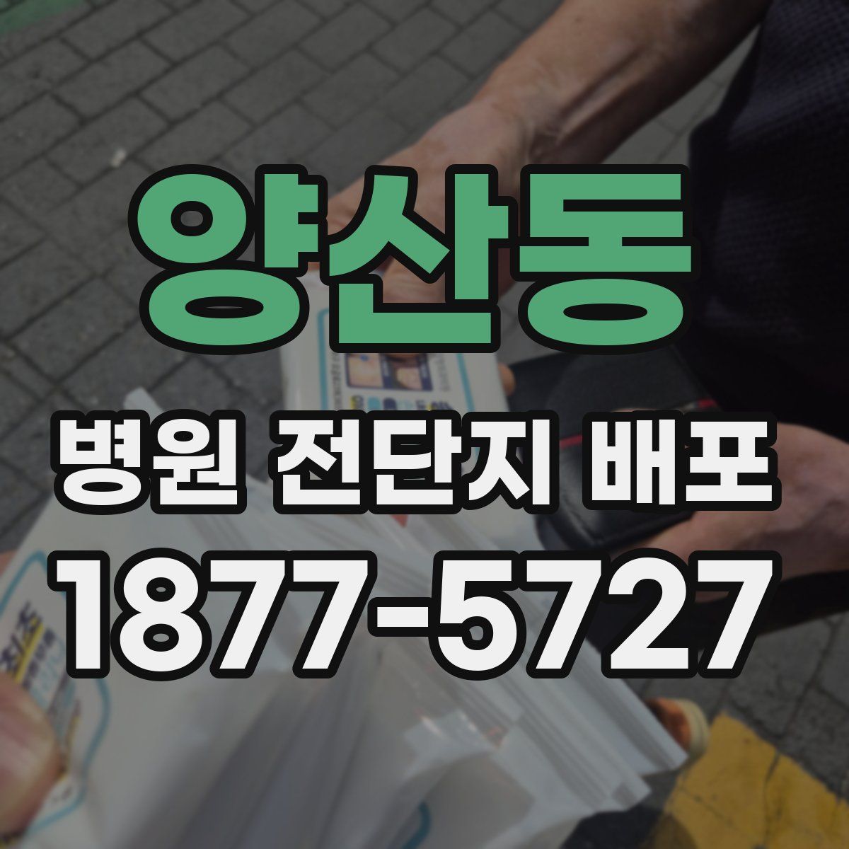 양산동 병원 전단지 배포