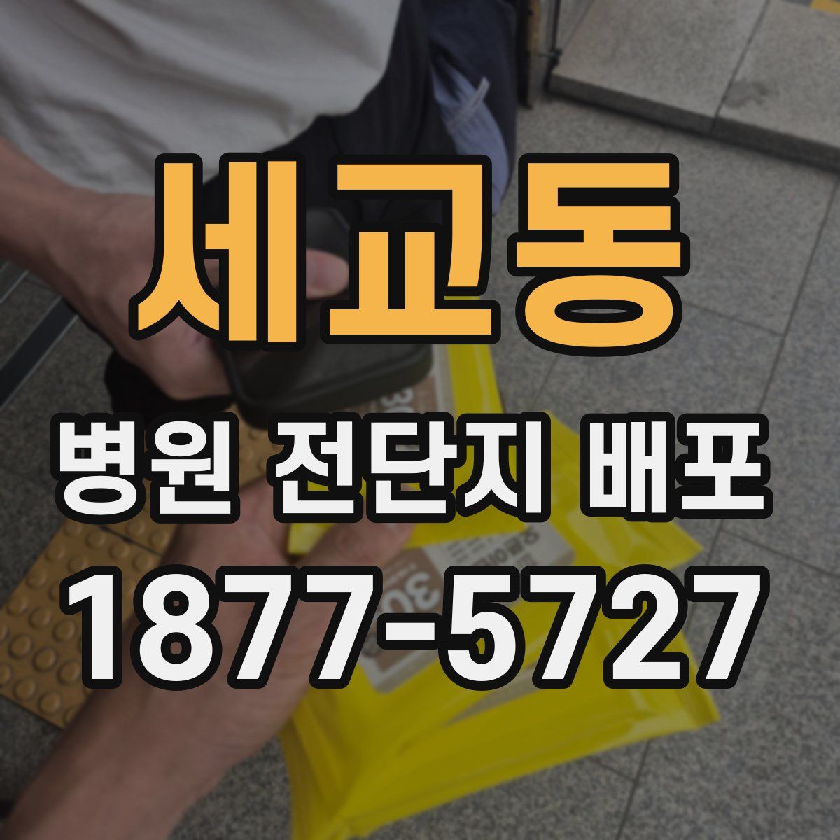세교동 병원 전단지 배포