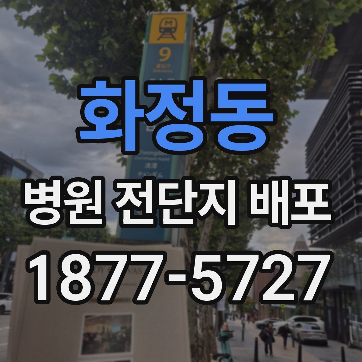 화정동 병원 전단지 배포