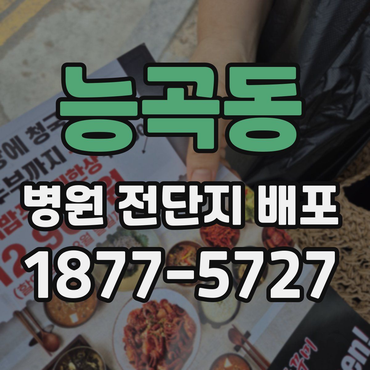 능곡동 병원 전단지 배포
