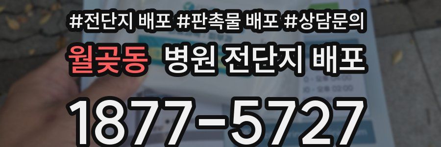 월곶동 병원 전단지 배포