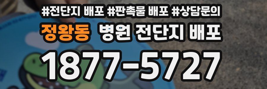 정왕동 병원 전단지 배포