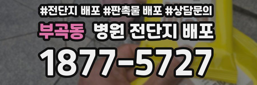 부곡동 병원 전단지 배포