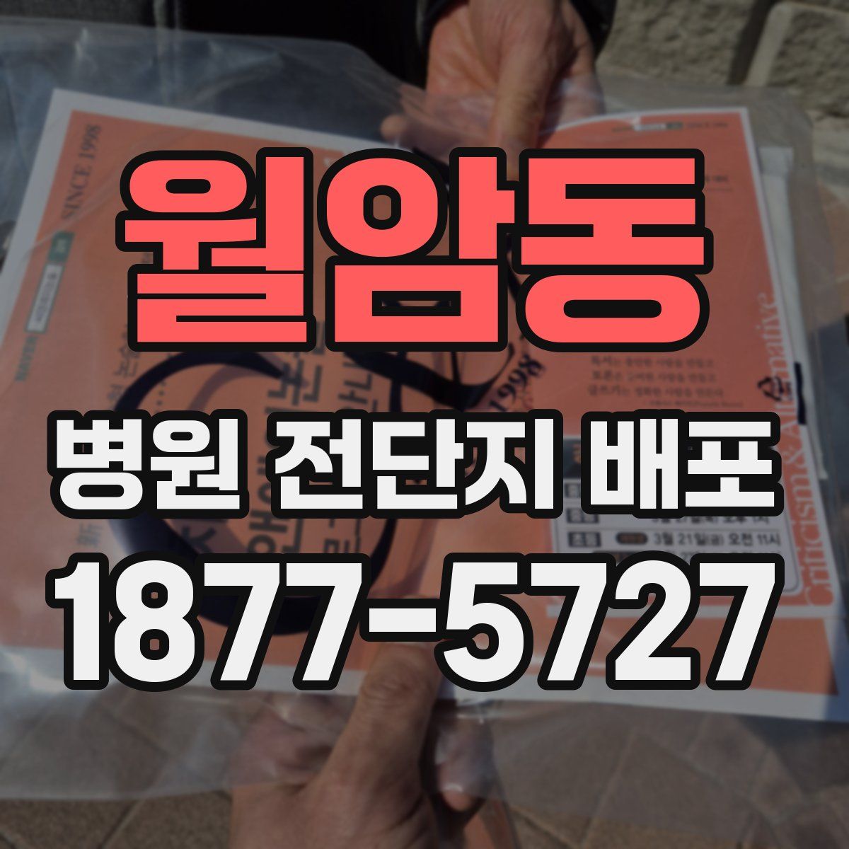 월암동 병원 전단지 배포