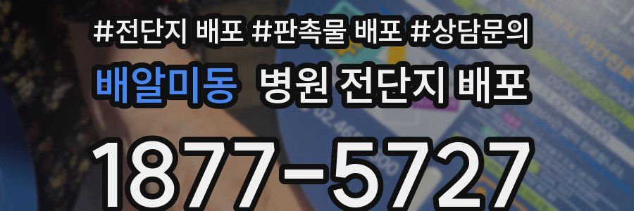 배알미동 병원 전단지 배포