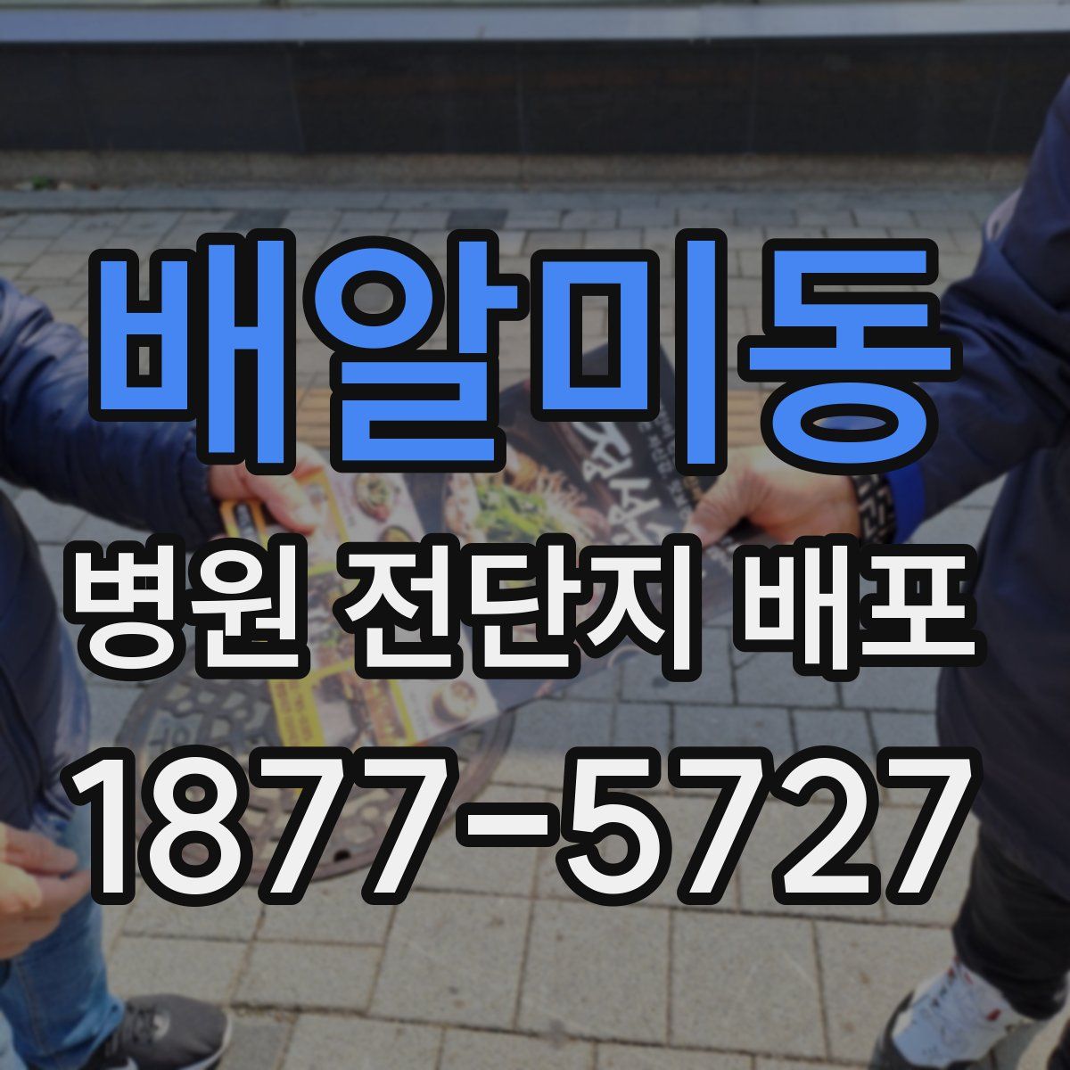 배알미동 병원 전단지 배포