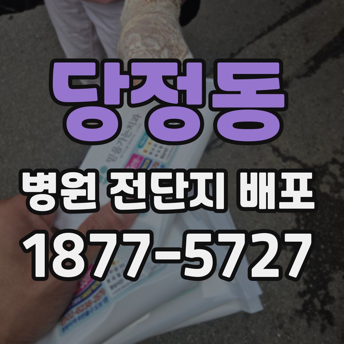 당정동 병원 전단지 배포