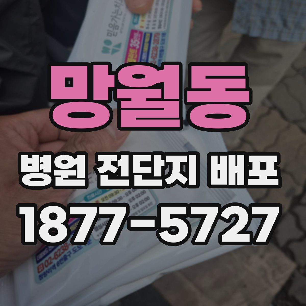 망월동 병원 전단지 배포