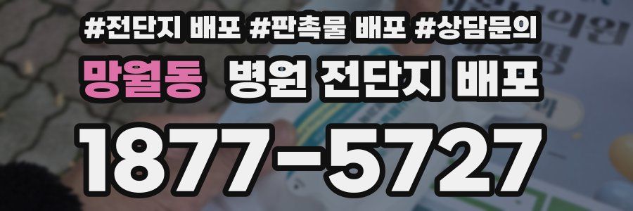 망월동 병원 전단지 배포