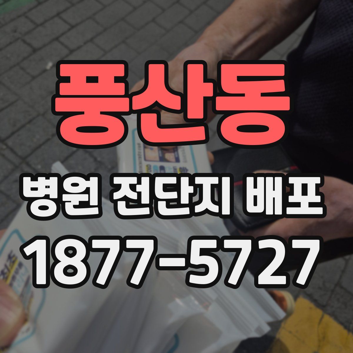 풍산동 병원 전단지 배포