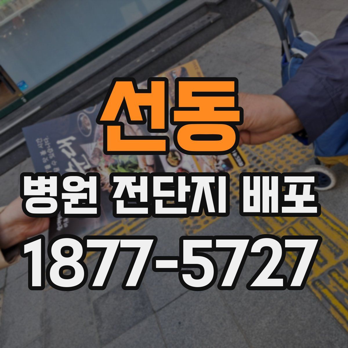 선동 병원 전단지 배포