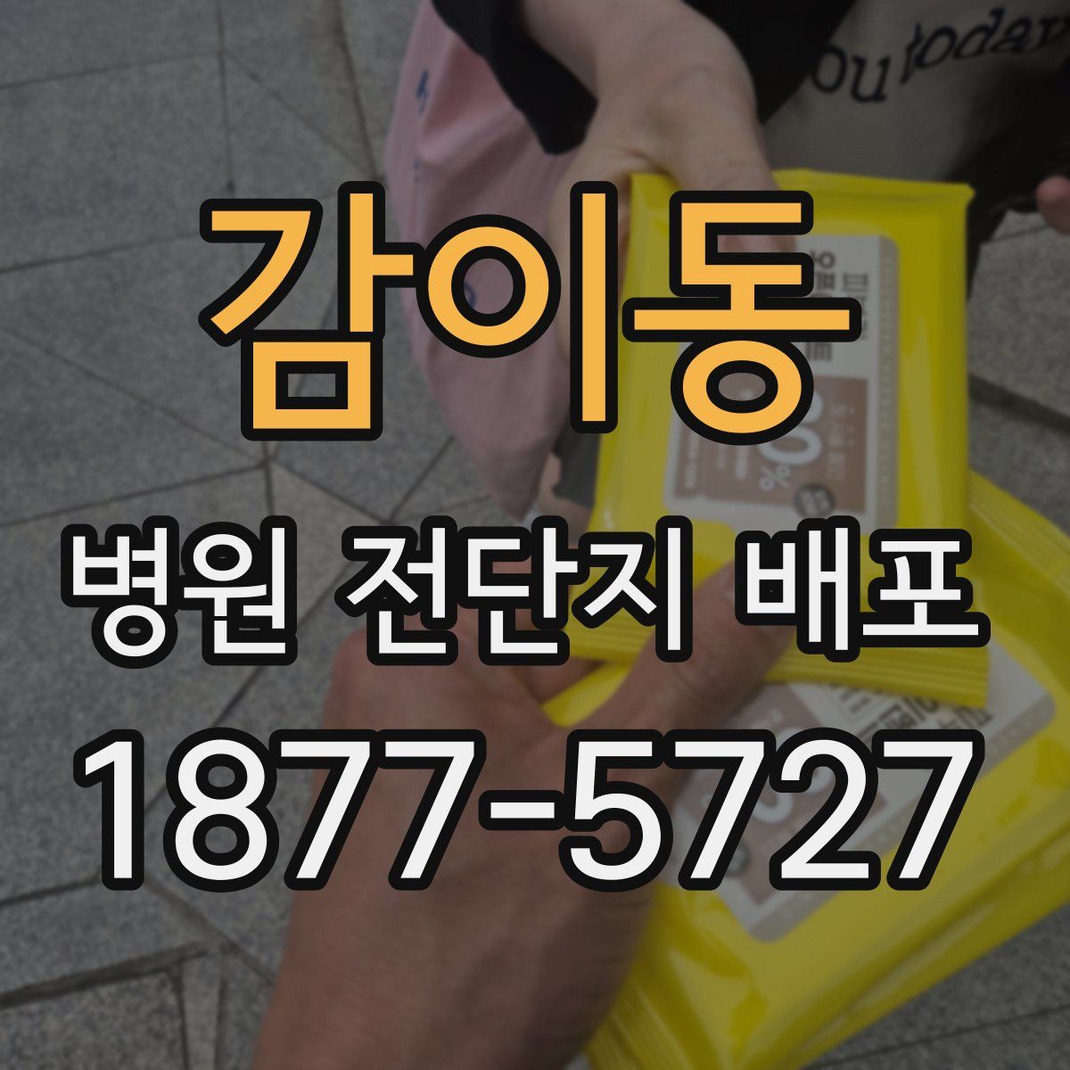 감이동 병원 전단지 배포
