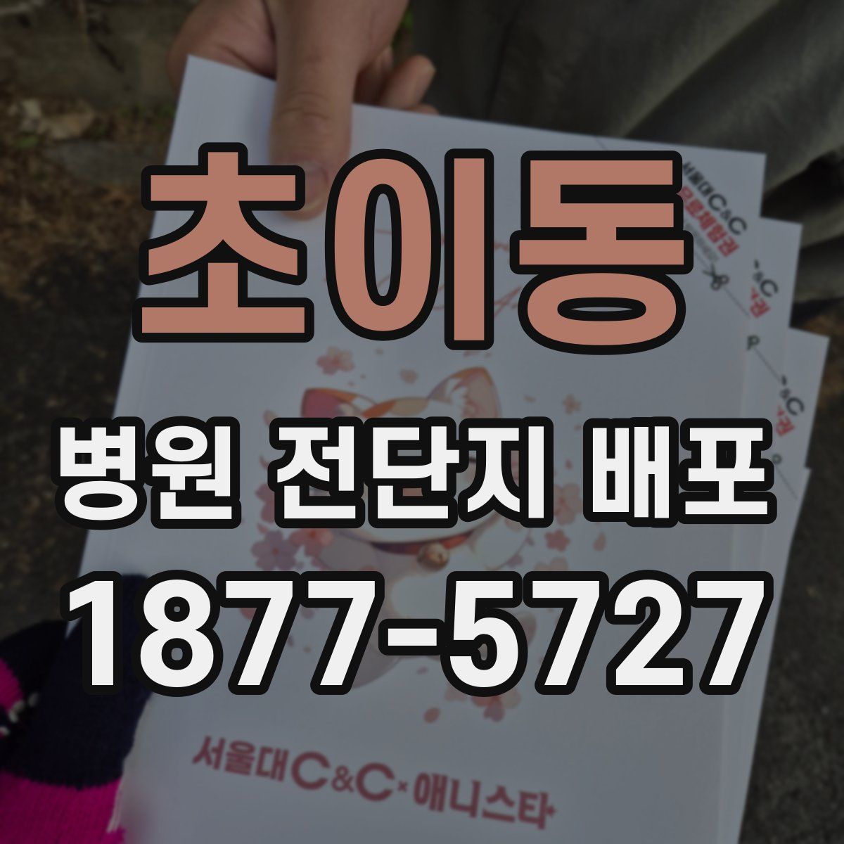초이동 병원 전단지 배포