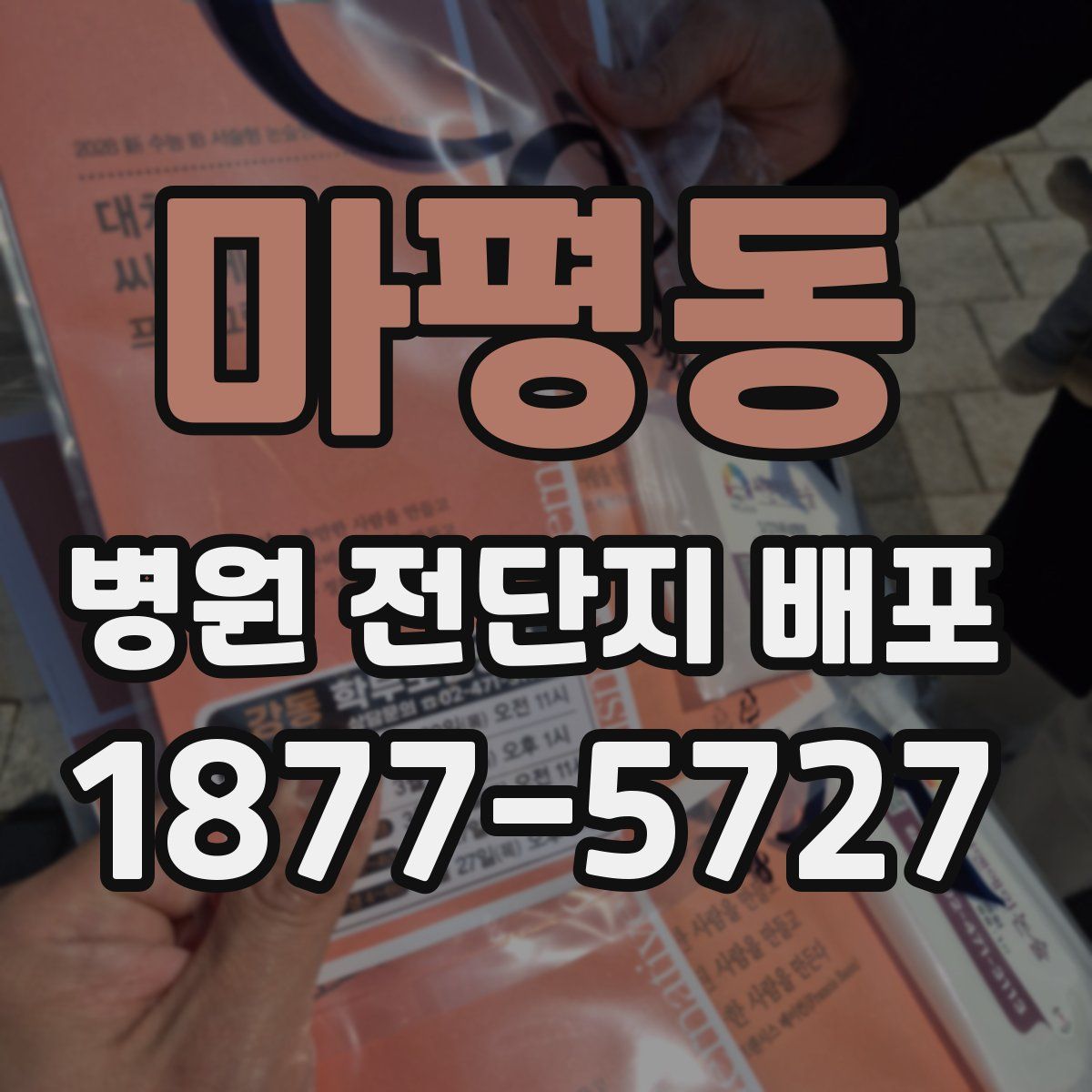 마평동 병원 전단지 배포