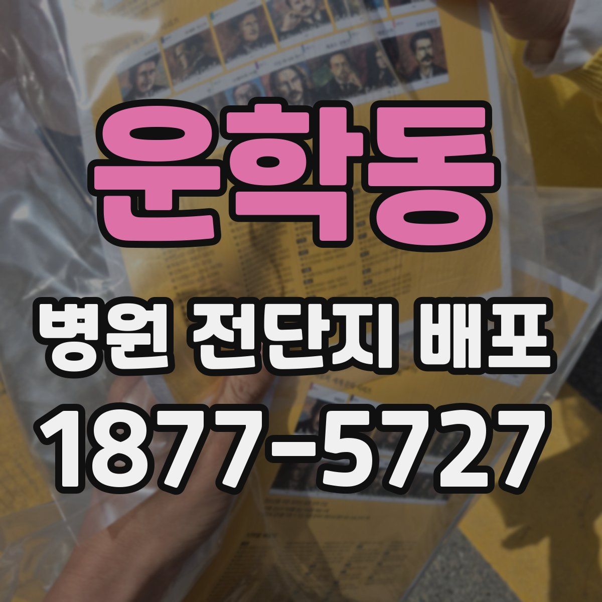 운학동 병원 전단지 배포