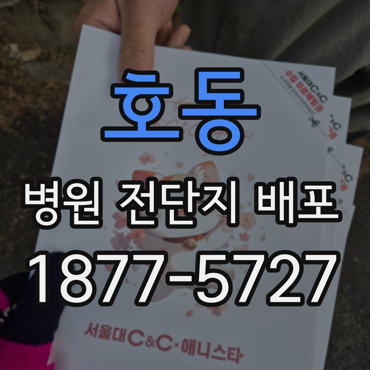 호동 병원 전단지 배포