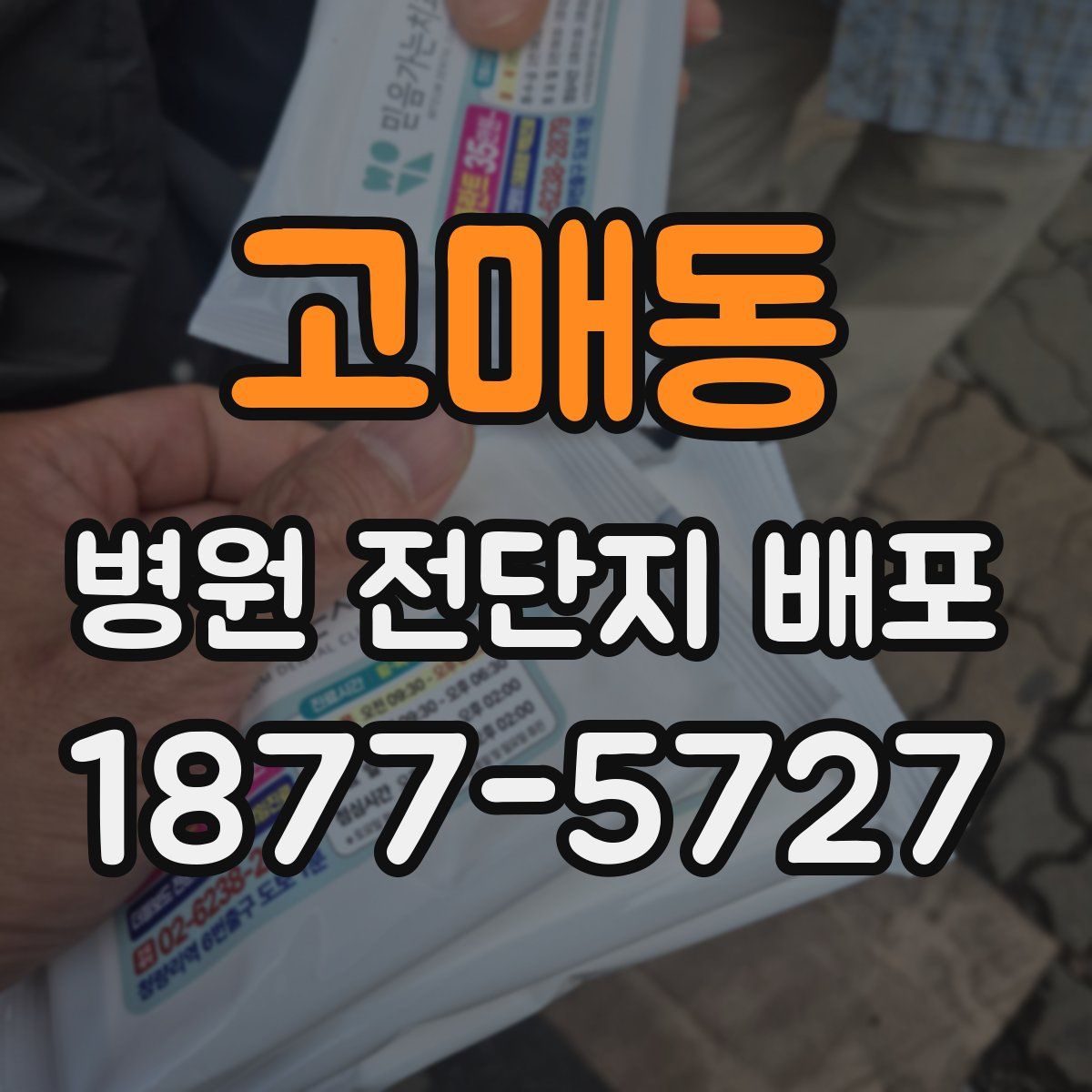 고매동 병원 전단지 배포