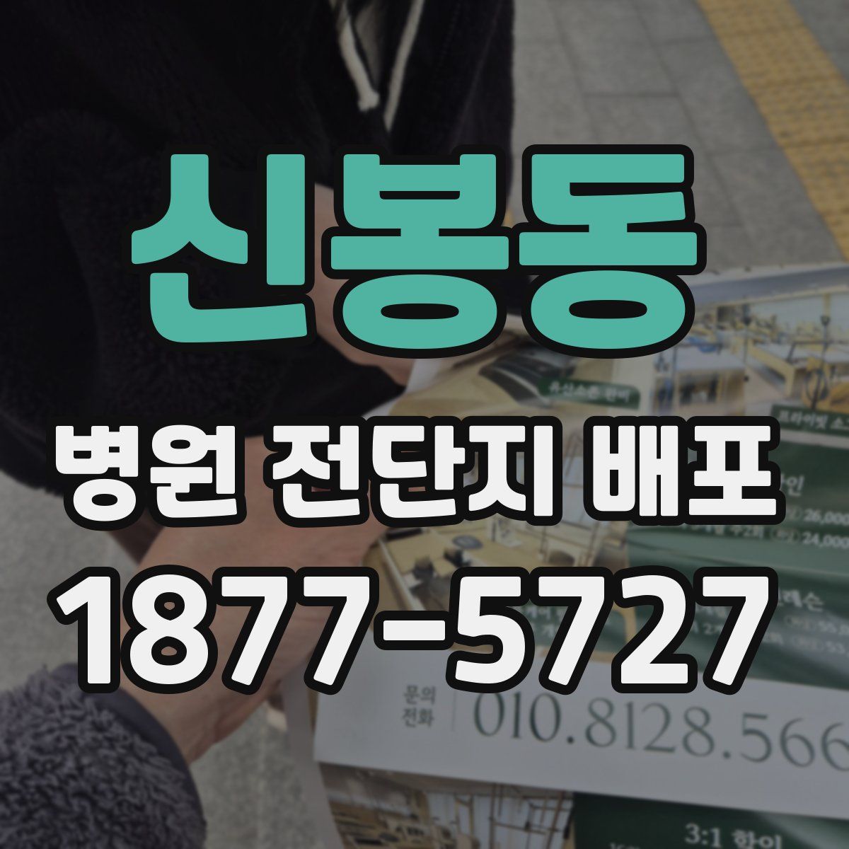 신봉동 병원 전단지 배포