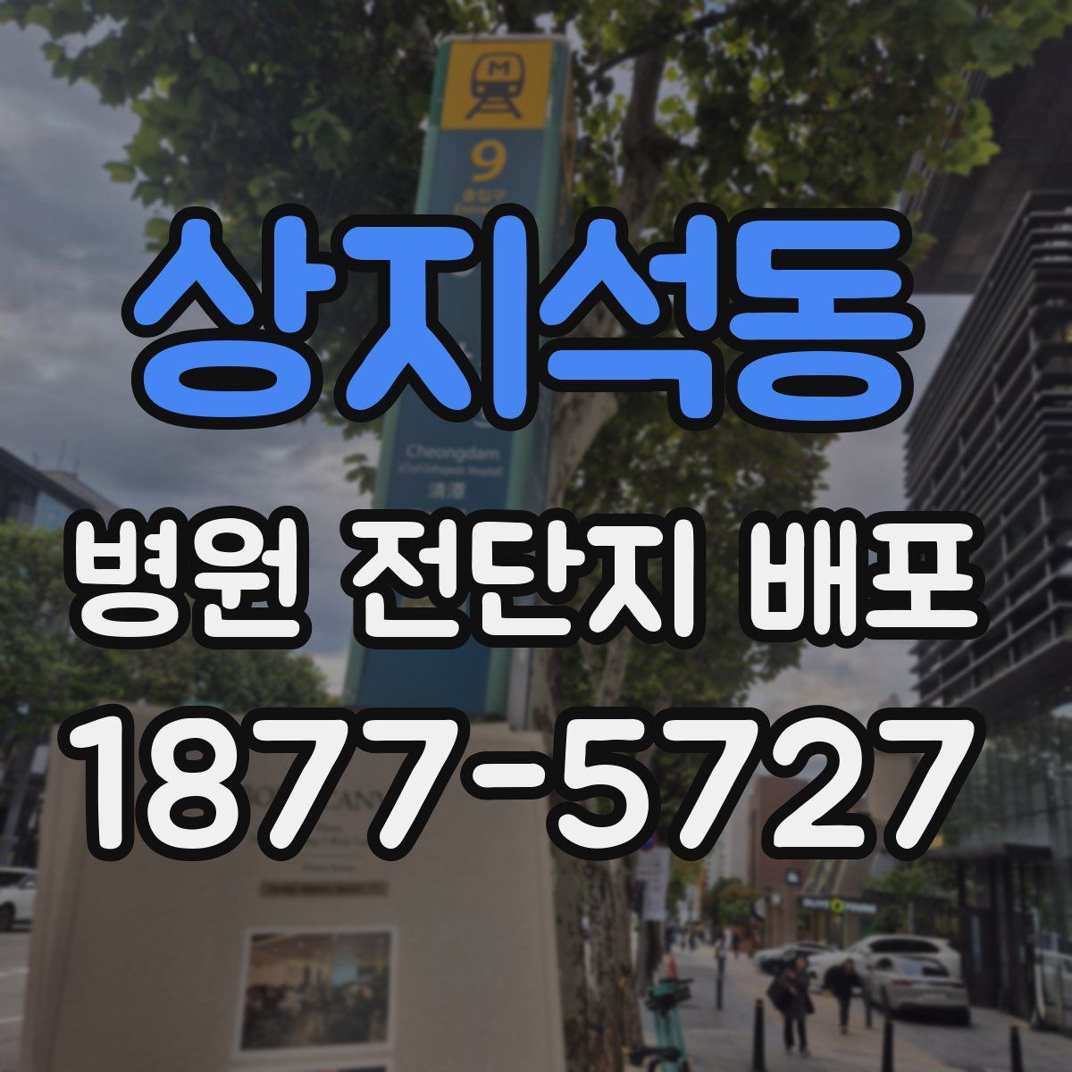 상지석동 병원 전단지 배포