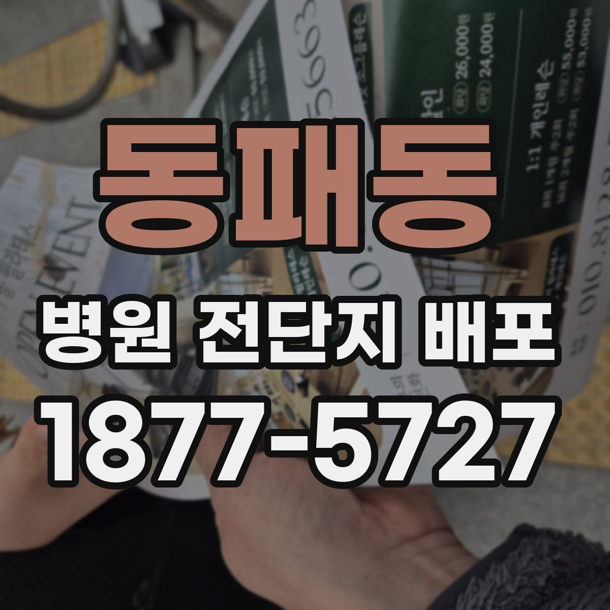 동패동 병원 전단지 배포