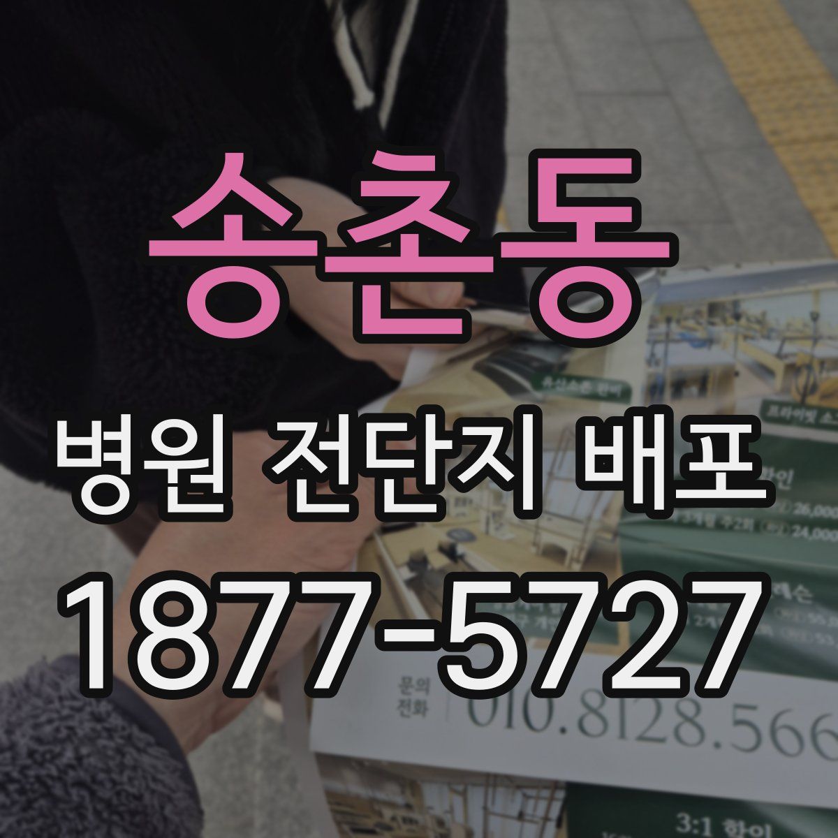 송촌동 병원 전단지 배포