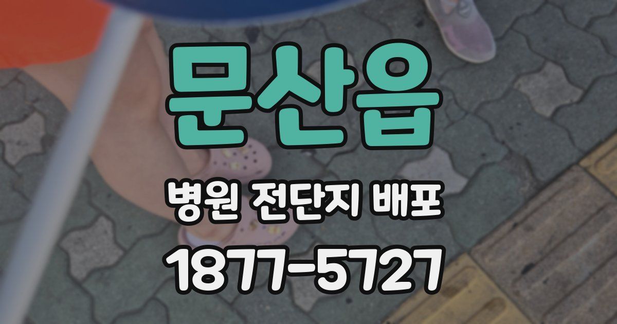 문산읍 병원 전단지 배포
