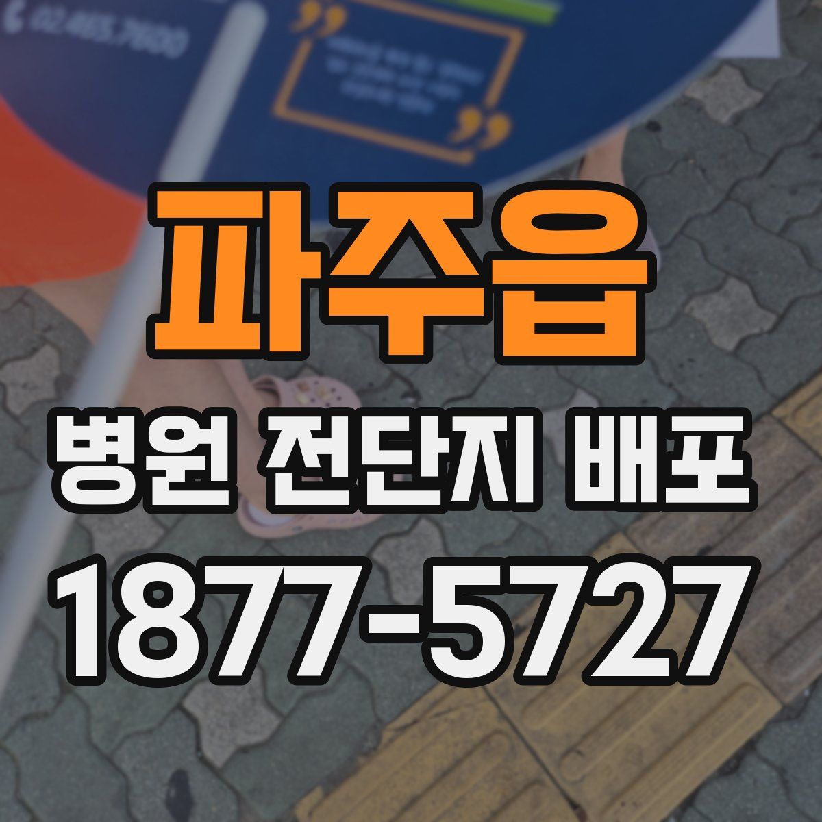 파주읍 병원 전단지 배포