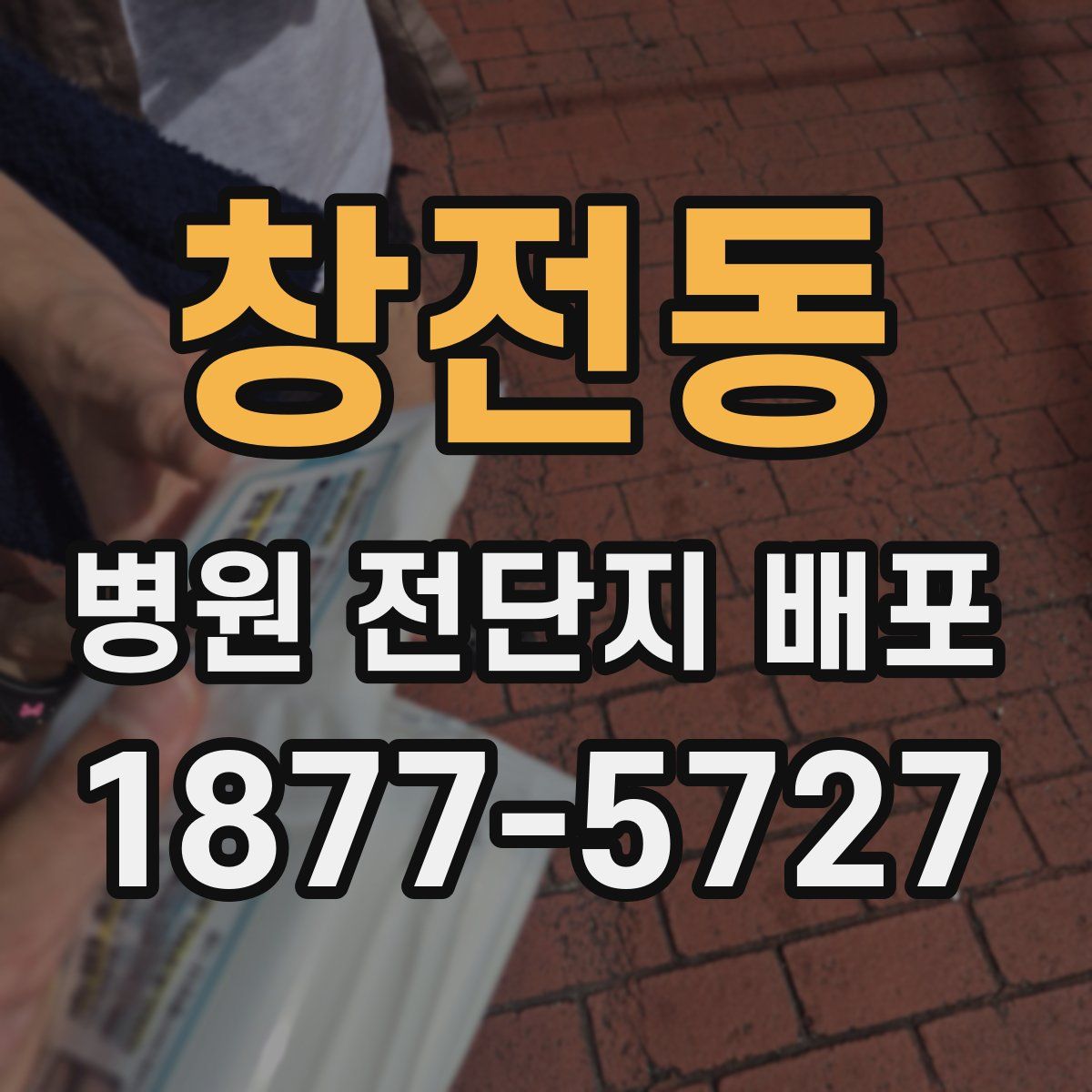 창전동 병원 전단지 배포