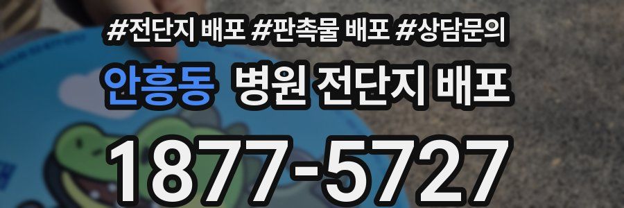 안흥동 병원 전단지 배포