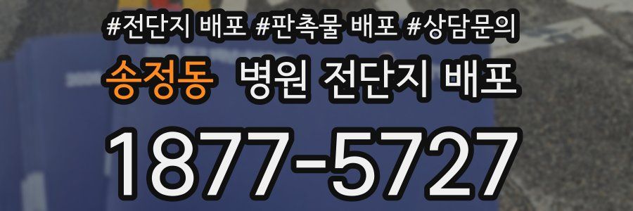 송정동 병원 전단지 배포