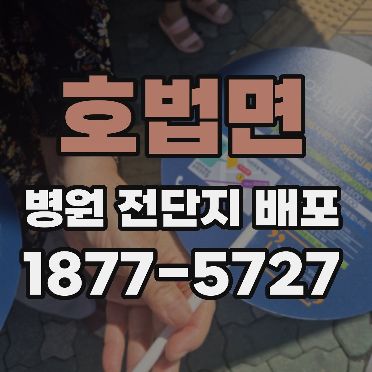 호법면 병원 전단지 배포