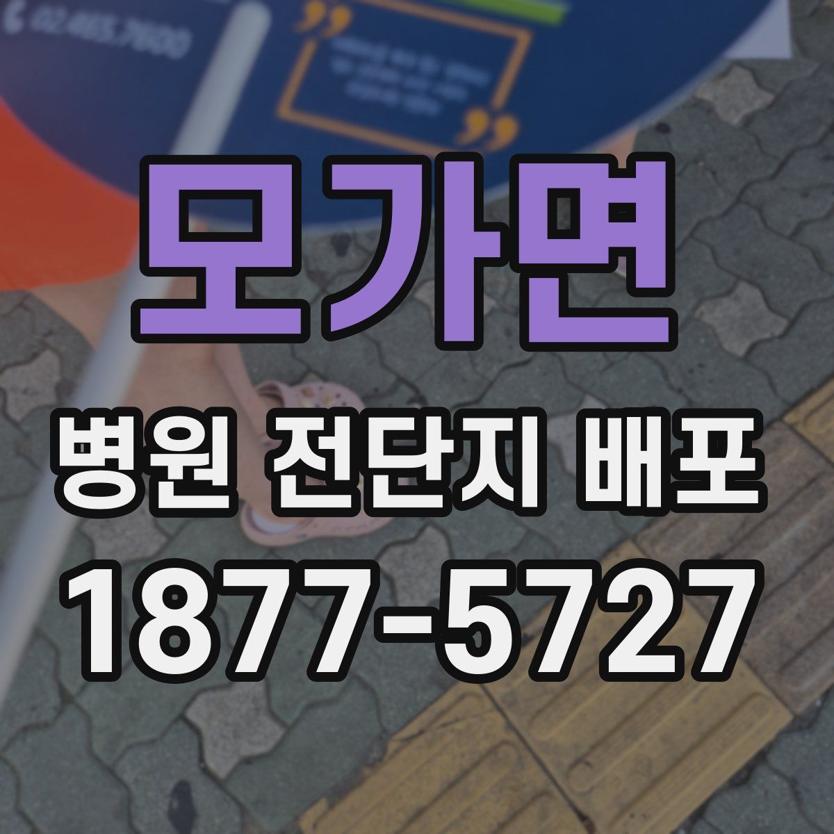 모가면 병원 전단지 배포