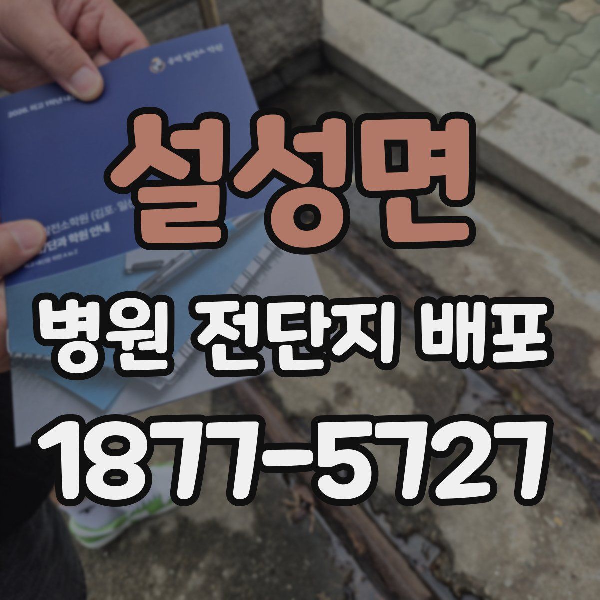 설성면 병원 전단지 배포