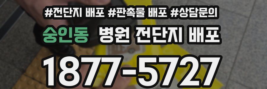 숭인동 병원 전단지 배포