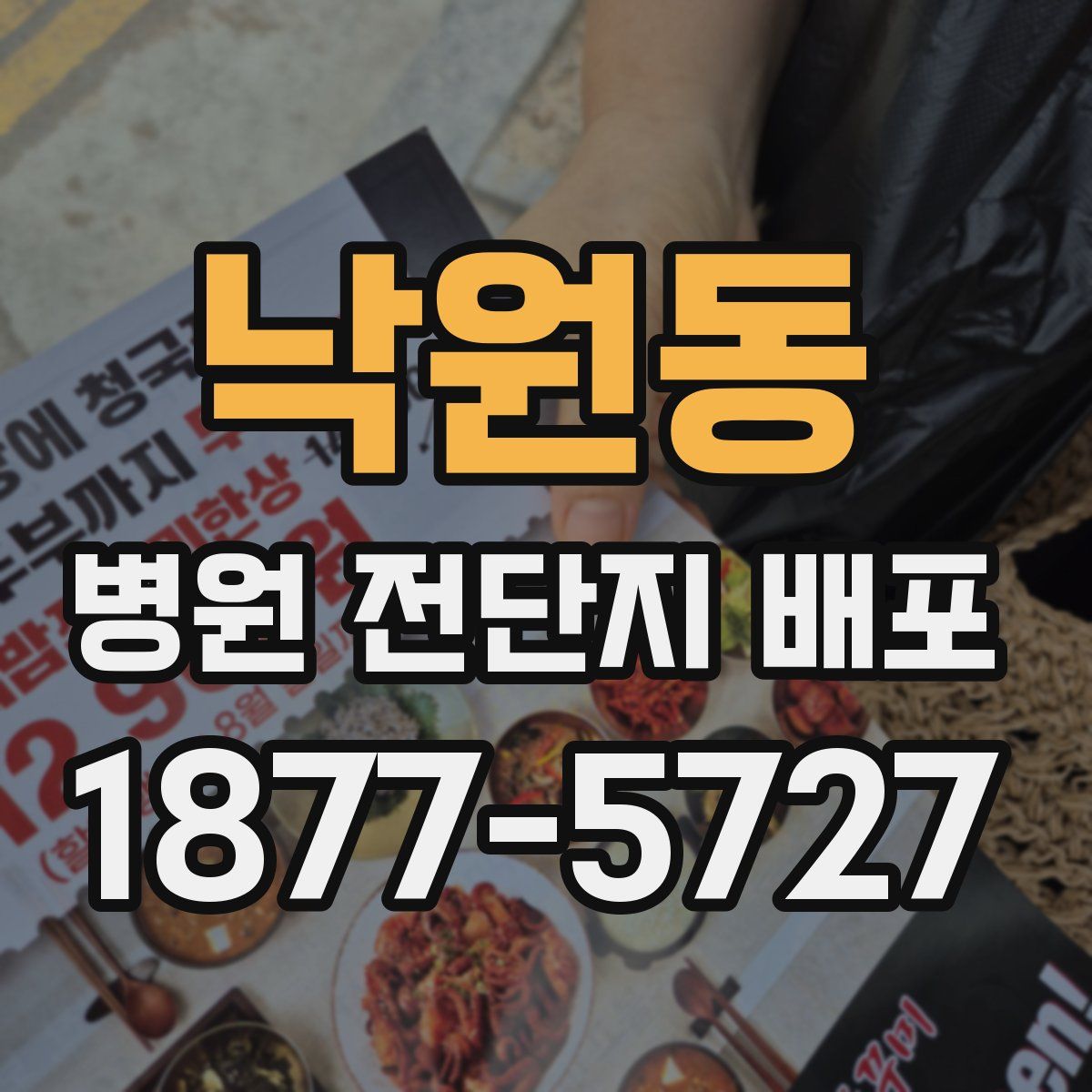 낙원동 병원 전단지 배포
