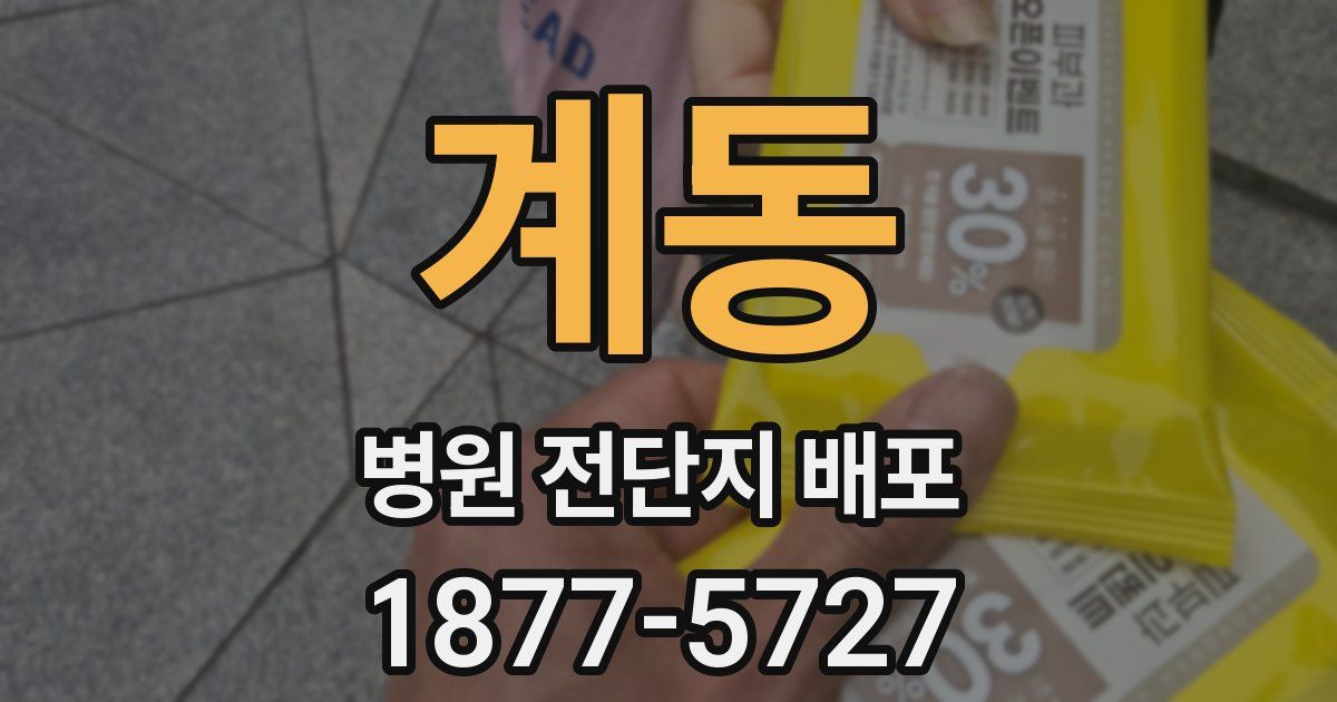 계동 병원 전단지 배포