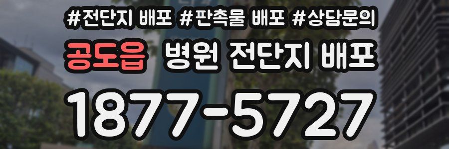 공도읍 병원 전단지 배포
