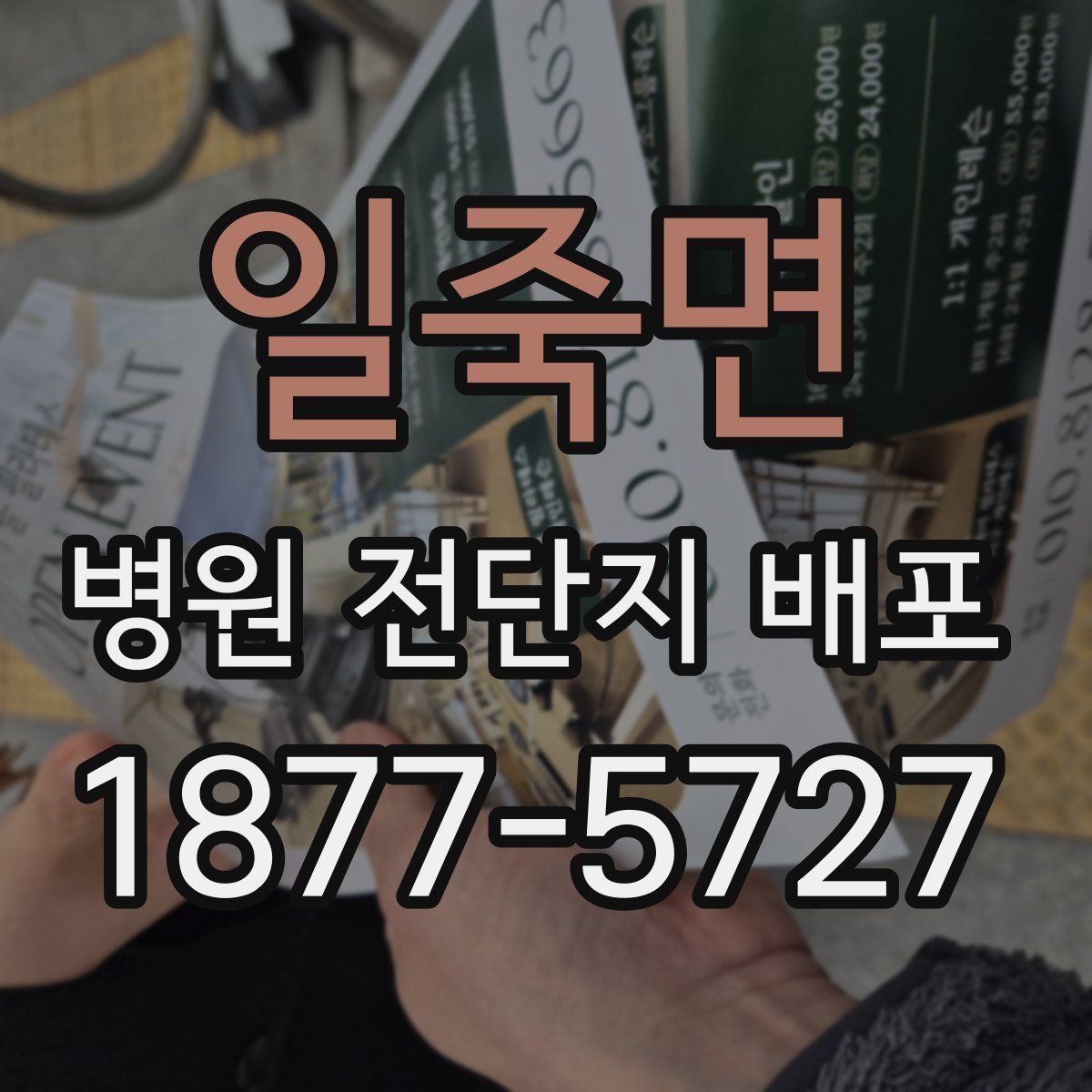 일죽면 병원 전단지 배포