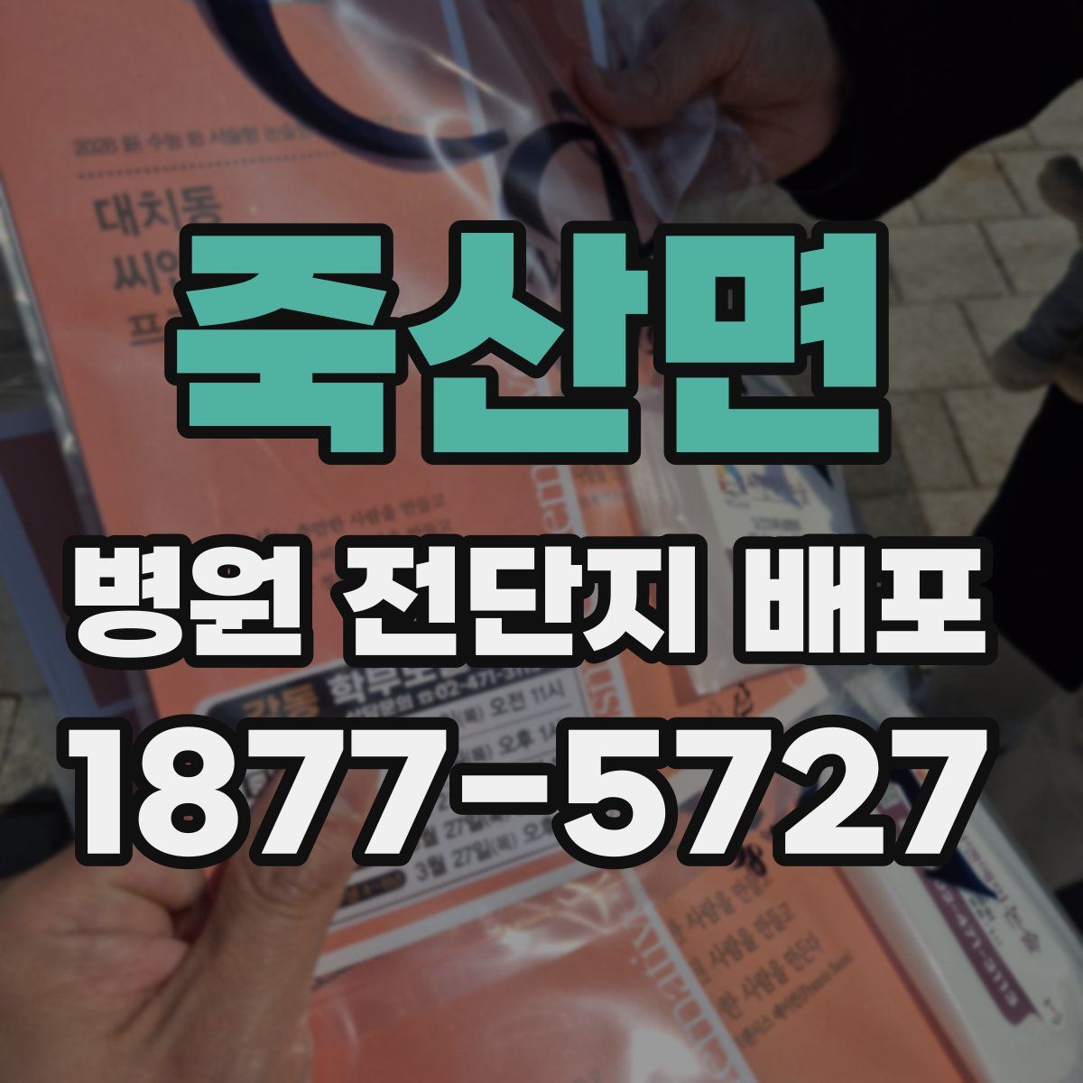 죽산면 병원 전단지 배포