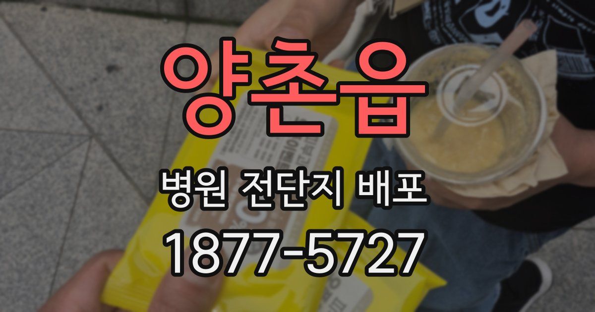 양촌읍 병원 전단지 배포