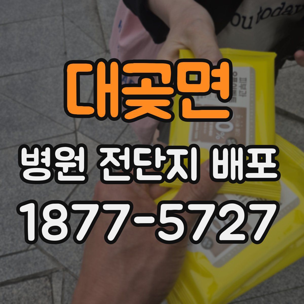 대곶면 병원 전단지 배포