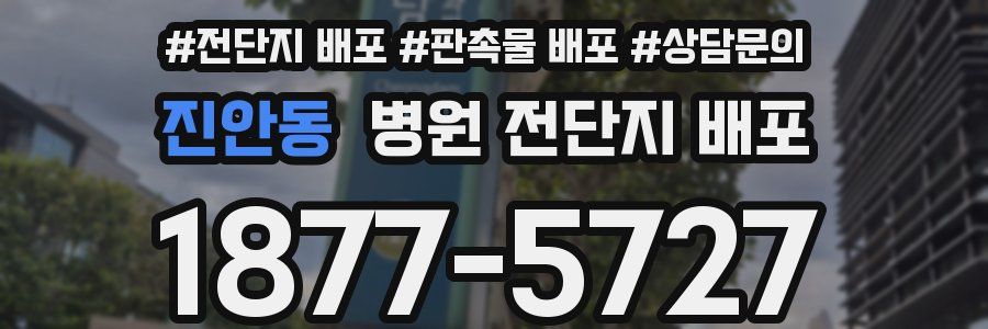 진안동 병원 전단지 배포