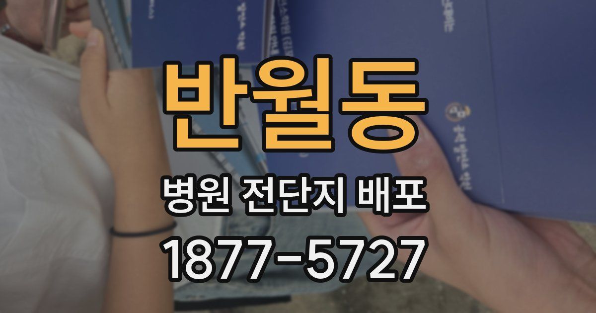 반월동 병원 전단지 배포