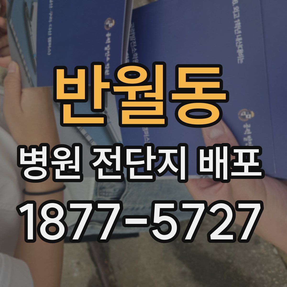 반월동 병원 전단지 배포