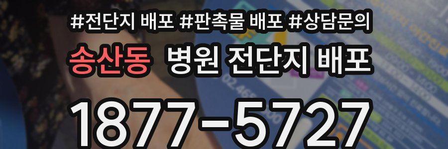 송산동 병원 전단지 배포