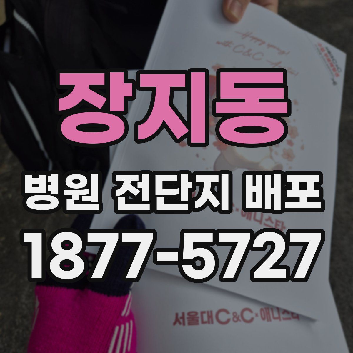 장지동 병원 전단지 배포