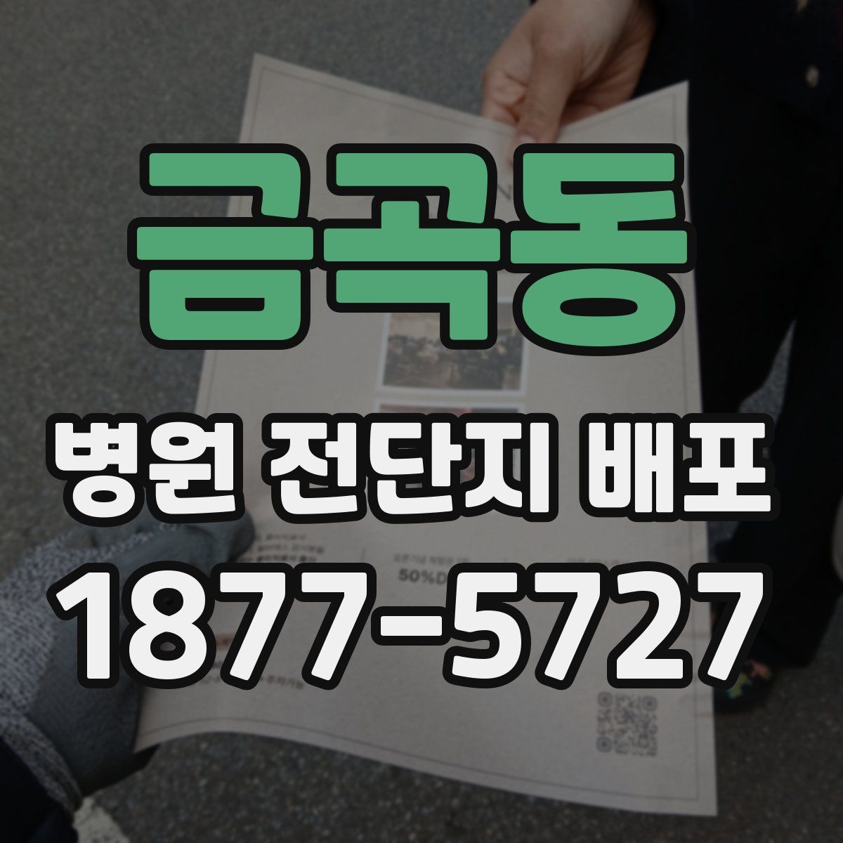 금곡동 병원 전단지 배포