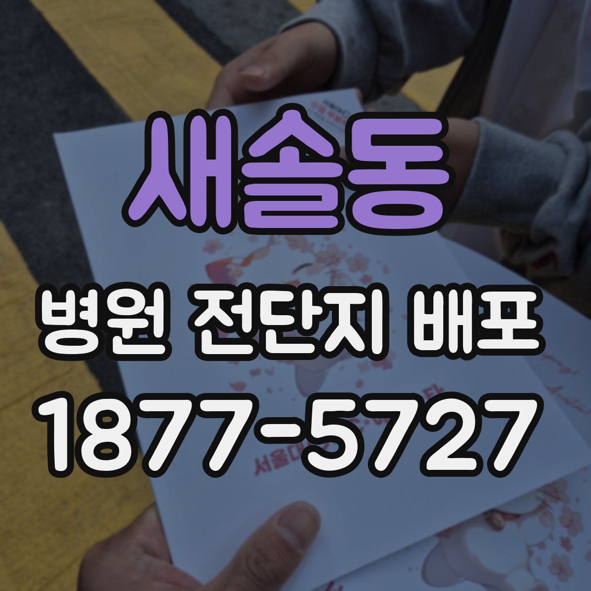새솔동 병원 전단지 배포