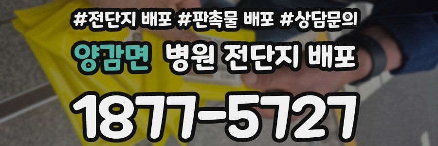 양감면 병원 전단지 배포