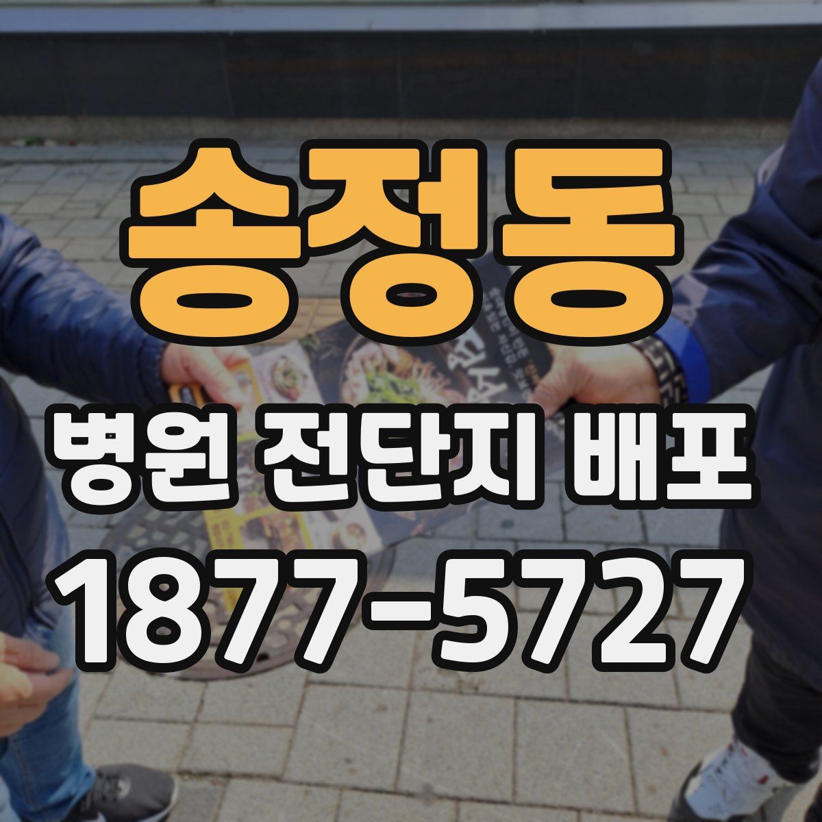송정동 병원 전단지 배포